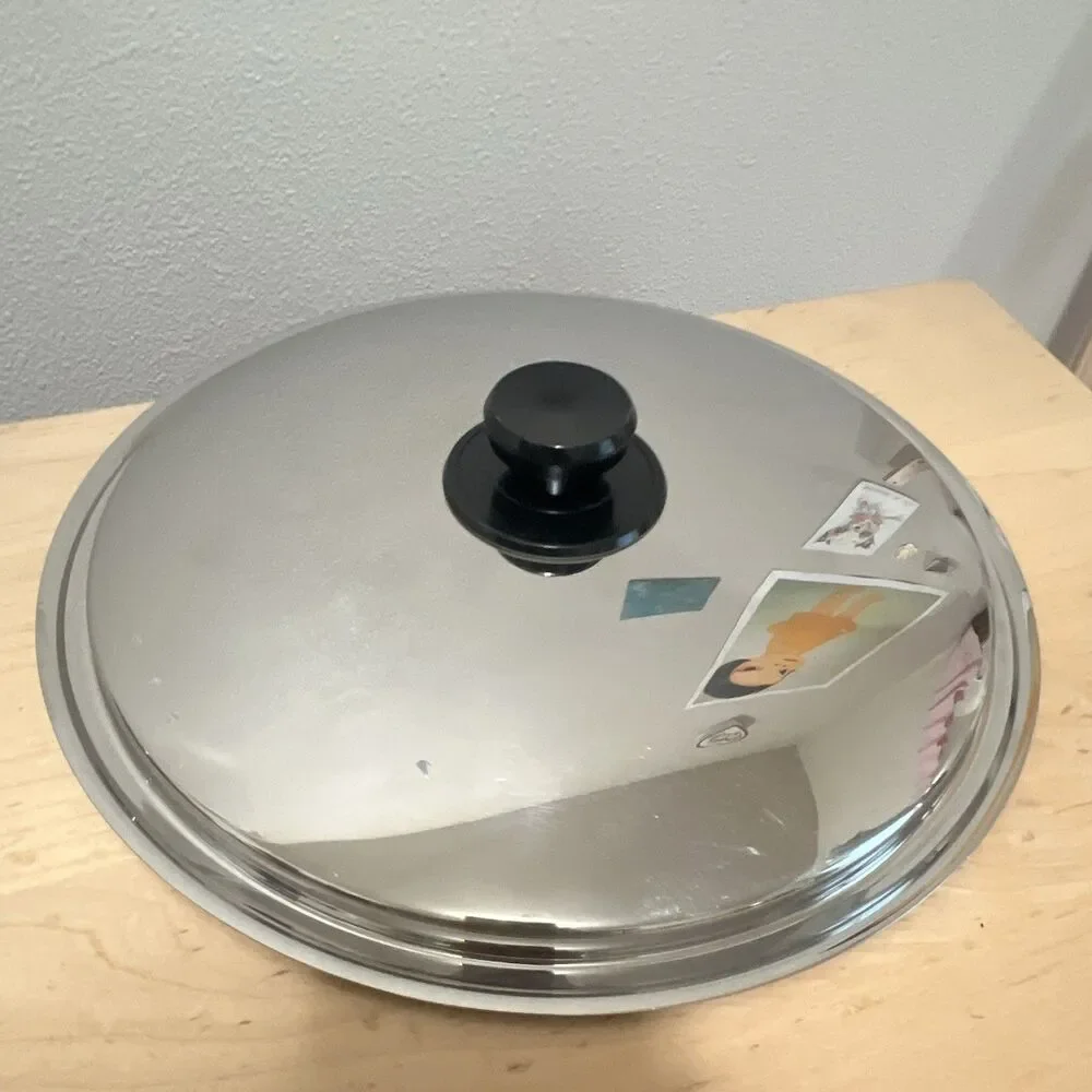 Neova By Vita Mix 5 Ply Stainless Steel Made In USA 13” Chef Pan W Lid
